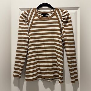 Veronica Beard Britney Long Sleeve Top Size: M Distressed